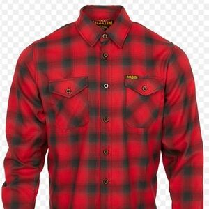 DIXXON Flannel Red & Black Plaid Flannel 3XL “Black Rifle” Like new